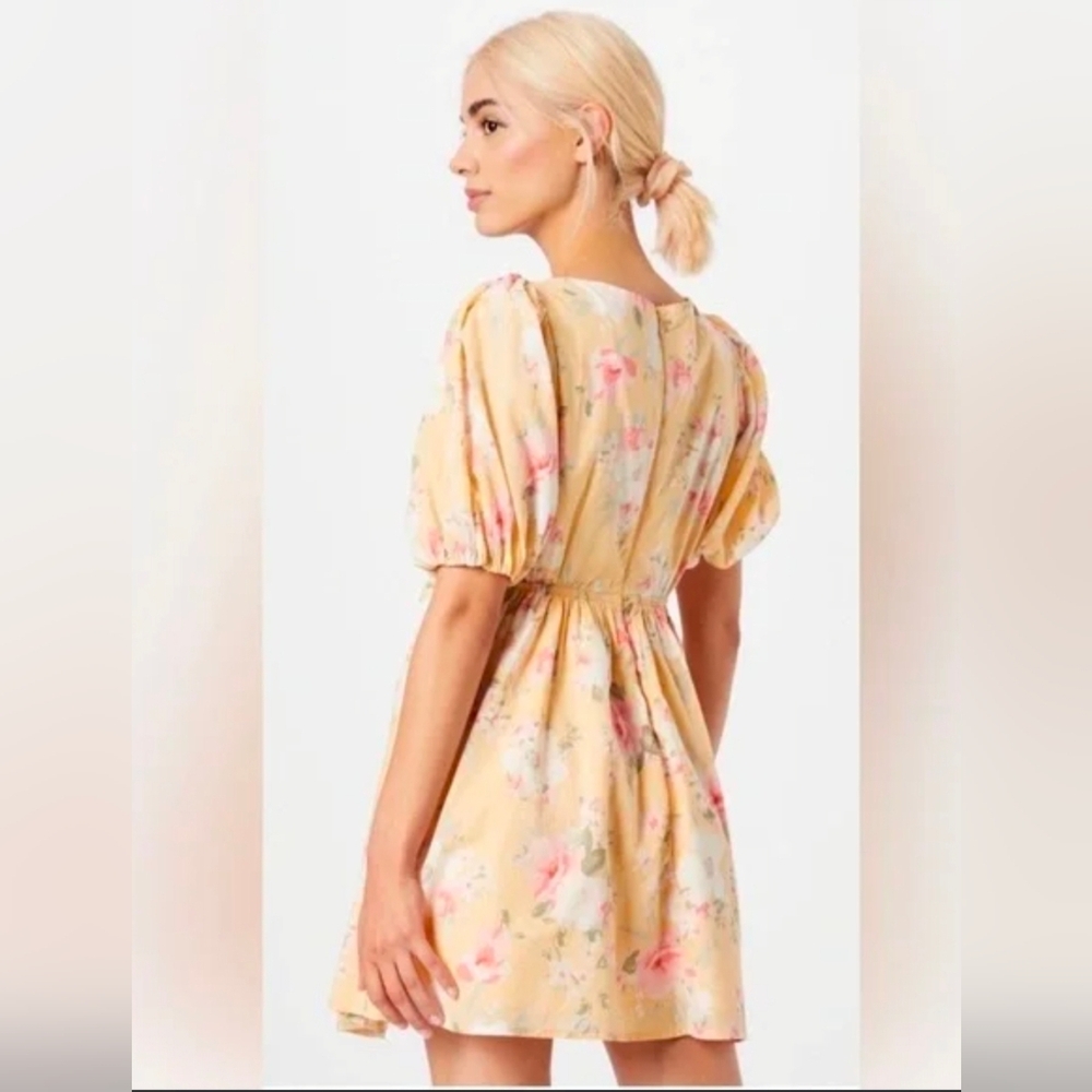 Abercrombie Deep V Neckline Floral Mini Dress - Picture 9 of 10